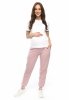 Casual maternity trousers Amanda M010 light pink
